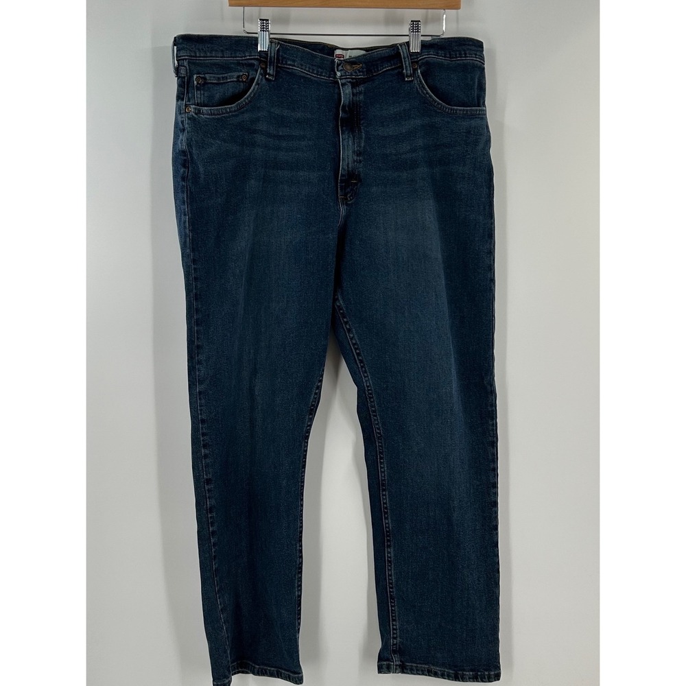 Wrangler‎ Premium Quality Regular Fit Dark Wash Denim Jeans 40x32 Mens